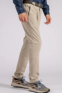 Pantalone gaubert cotone/elastam beige