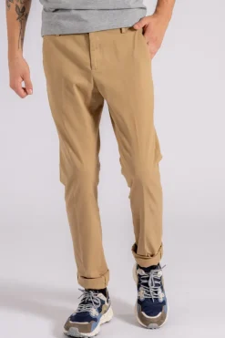 Pantalone gaubert cotone/elastam beige