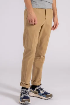 Pantalone gaubert cotone/elastam beige