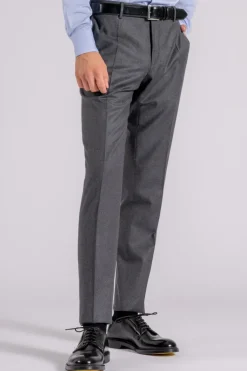 Pantalone lana vergine grigio