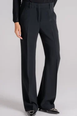Pantalone nero 53% viscosa 47% acetato