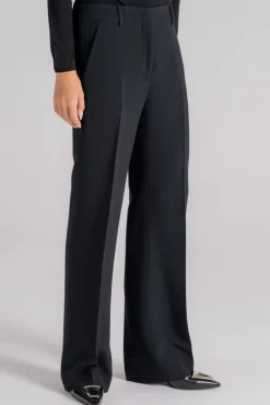 Pantalone nero 53% viscosa 47% acetato