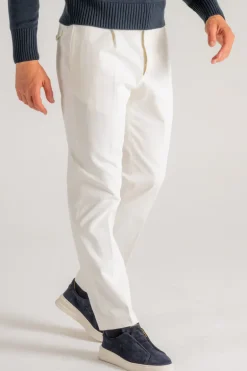 Pantalone new chino 1p bianco uomo