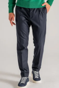 Pantalone new chino 1p blu uomo
