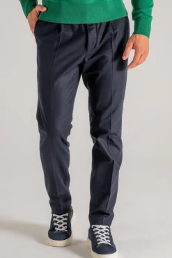 Pantalone new chino 1p blu uomo