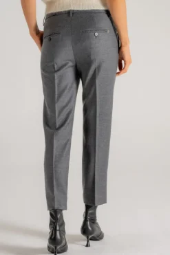 Pantalone nima zip grigio donna