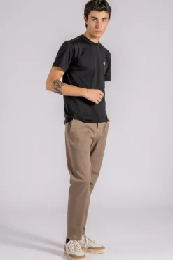Pantalone prince chino slim crop cotone/elastam beige