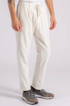 Pantalone velluto a coste bianco