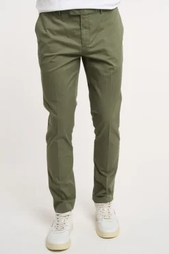 Pantalone ventre piatto 98% cotone/2% elastan verde