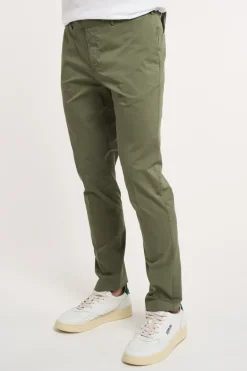 Pantalone ventre piatto 98% cotone/2% elastan verde
