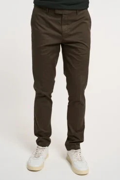 Pantalone ventre piatto 98% cotone 2% elastan marrone