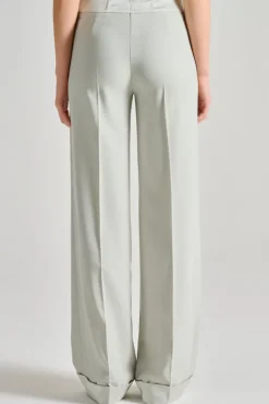 Pantaloni anvers satin verde