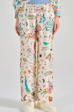 Pantaloni bailey cotone bianco