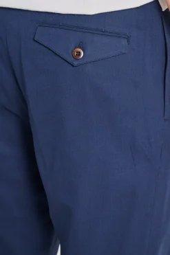 Pantaloni chino tecido blu