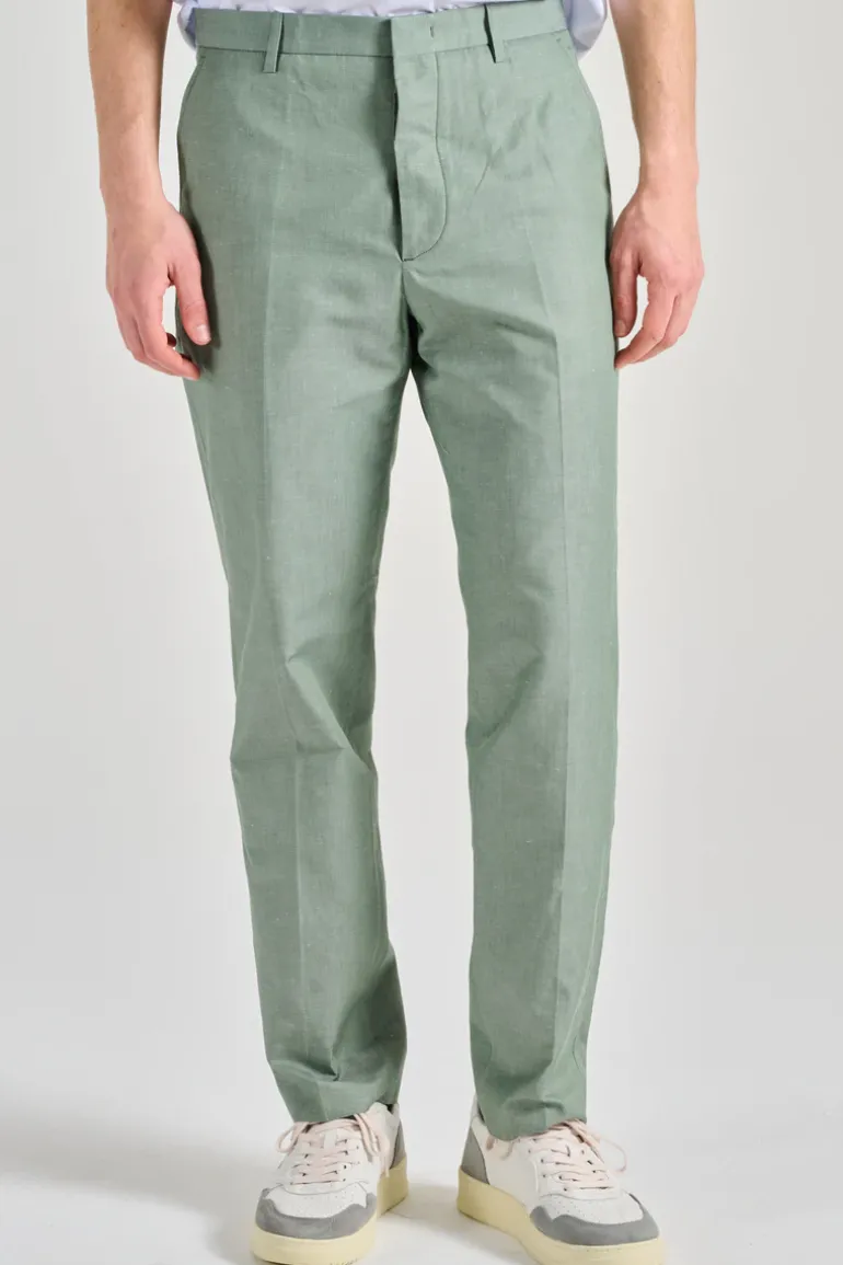 Pantaloni chino verde