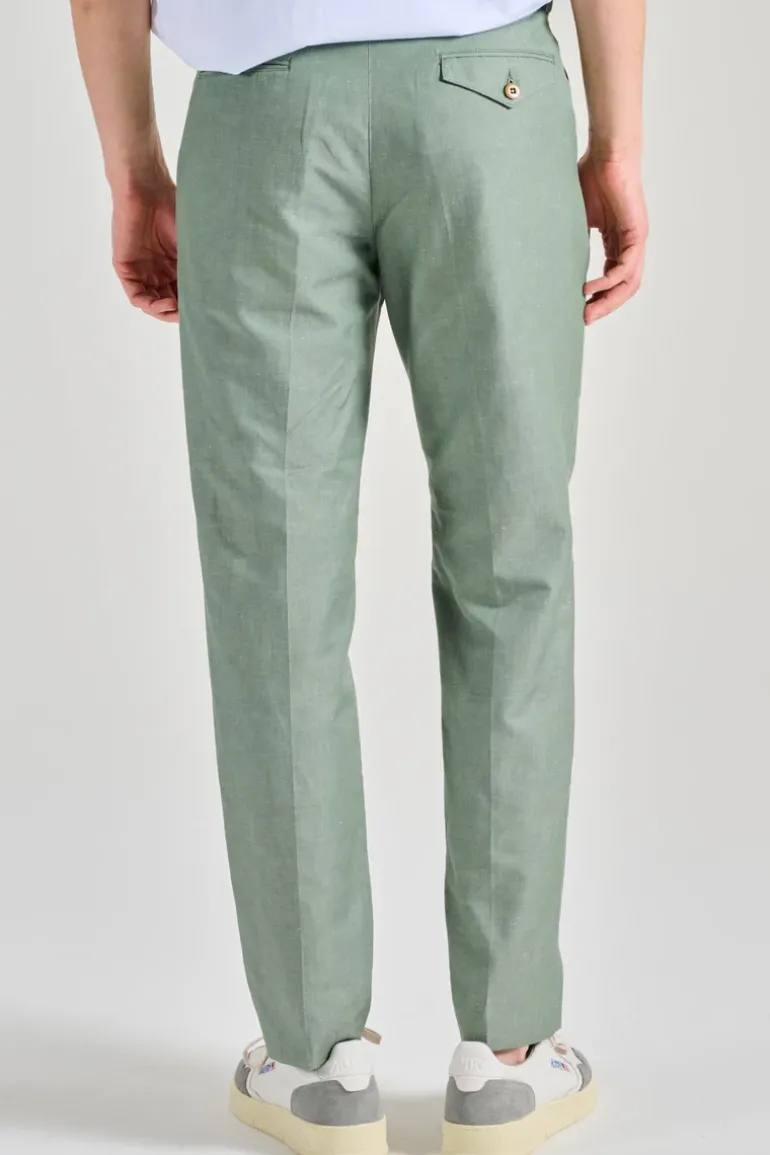 Pantaloni chino verde