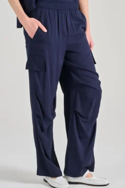Pantaloni colline tessuto blu