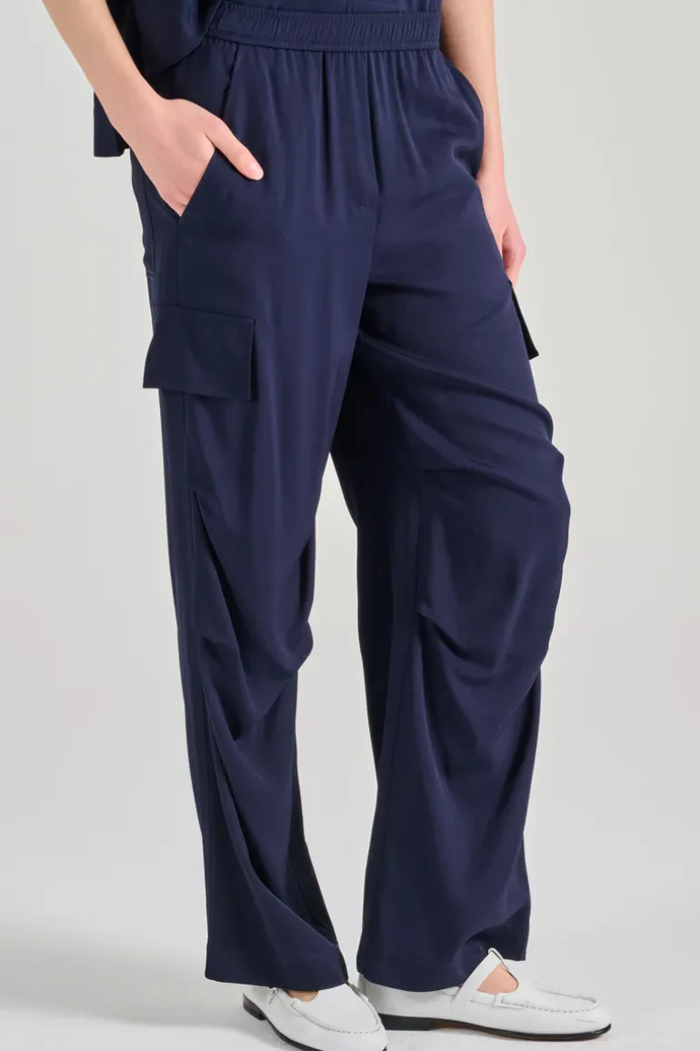 Pantaloni colline tessuto blu