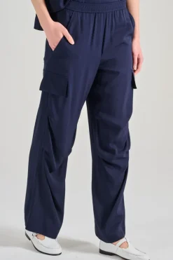 Pantaloni colline tessuto blu