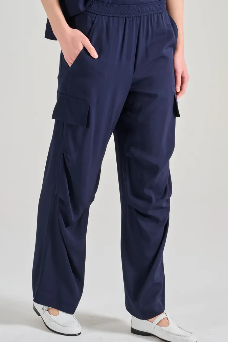 Pantaloni colline tessuto blu
