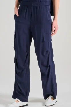 Pantaloni colline tessuto blu