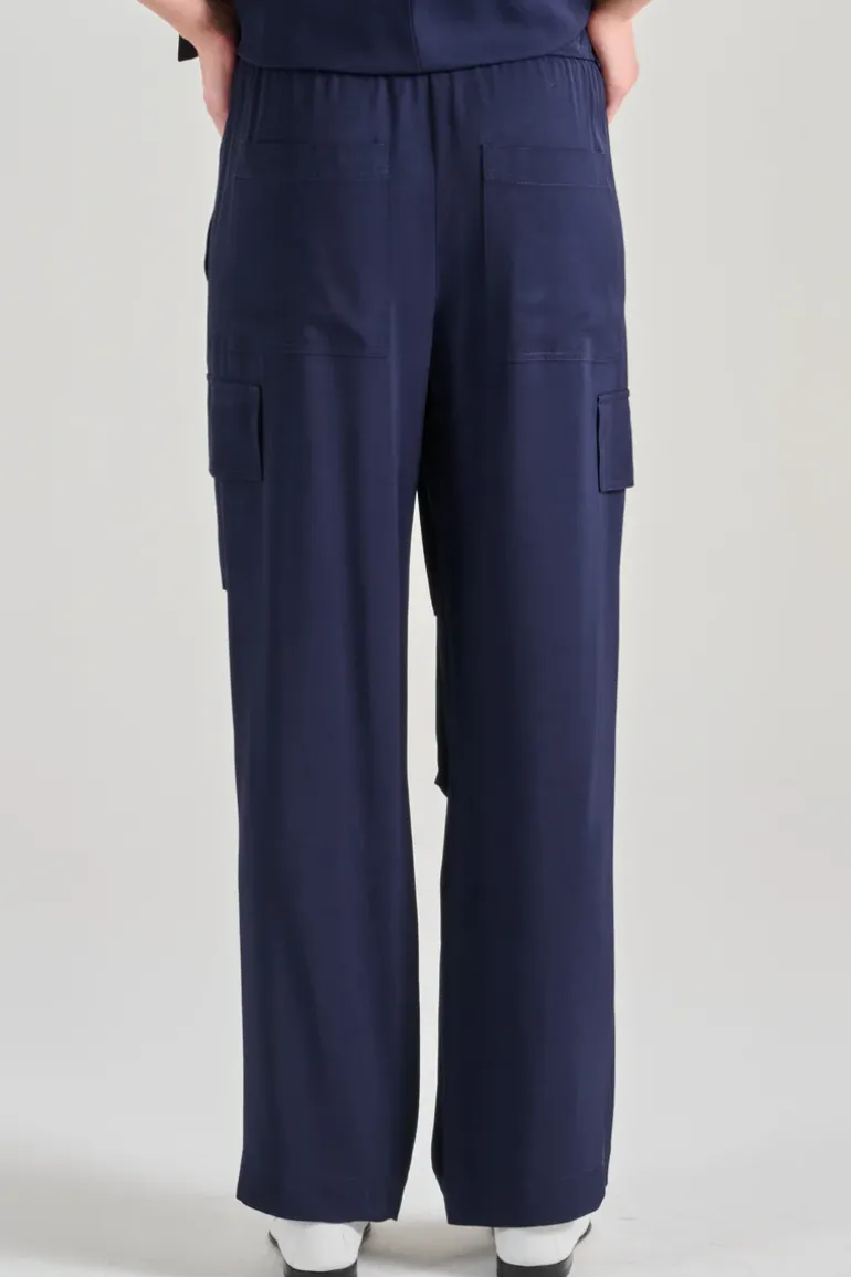 Pantaloni colline tessuto blu
