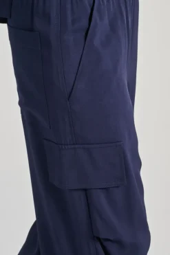 Pantaloni colline tessuto blu