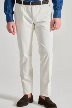 Pantaloni cotone bianco