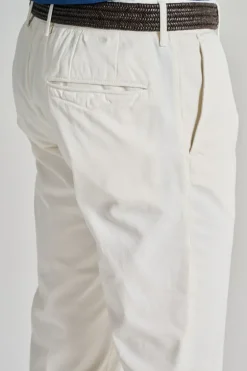 Pantaloni cotone bianco