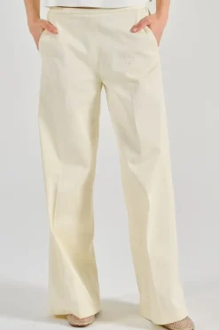 Pantaloni cotton bianco