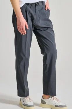 Pantaloni coulisse tessuto grigio
