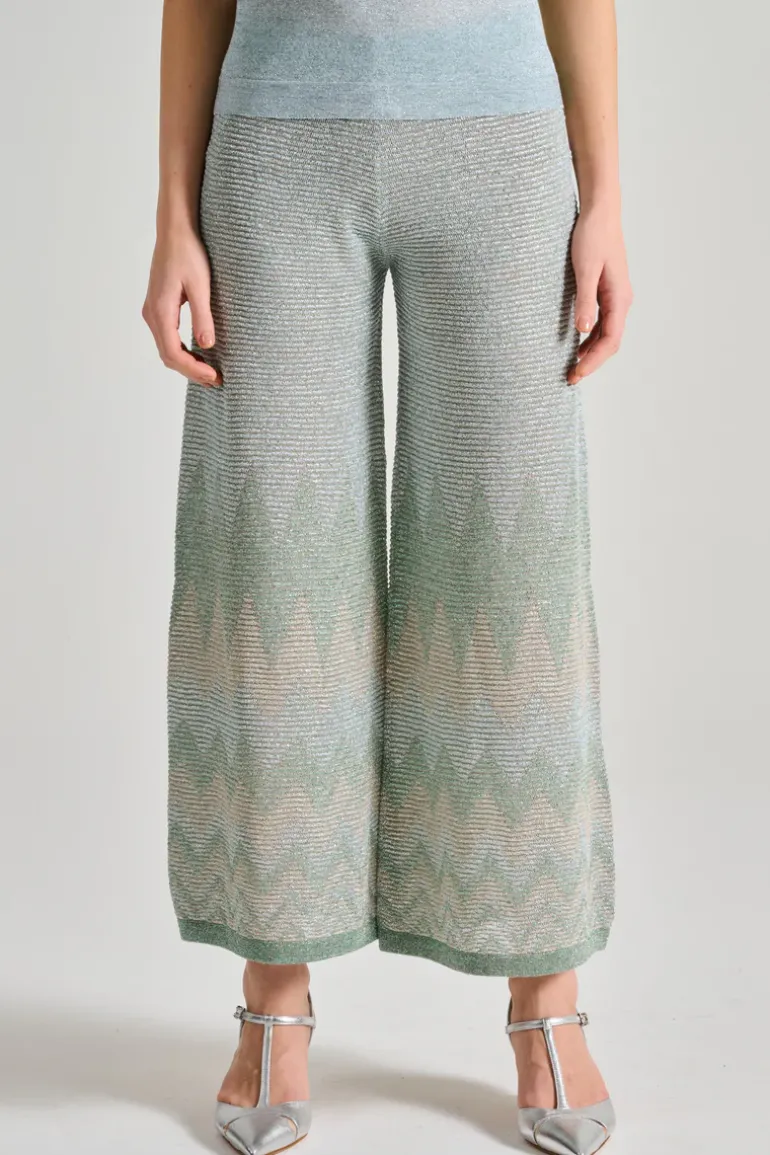 Pantaloni degadre lux cotone verde