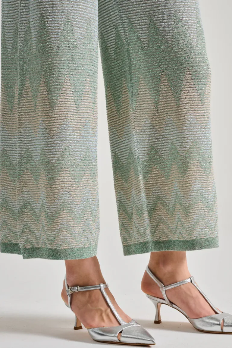 Pantaloni degadre lux cotone verde