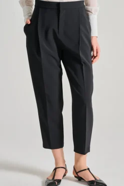 Pantaloni essential tessuto nero