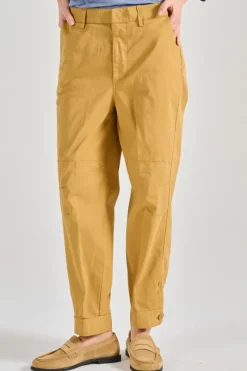 Pantaloni laurie tessuto marrone