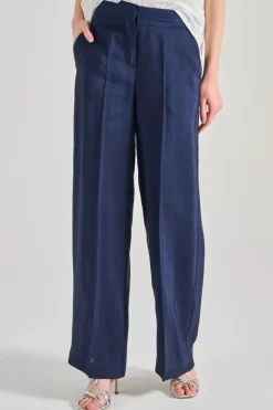 Pantaloni marlee tessuto blu