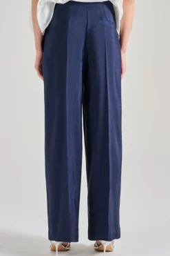 Pantaloni marlee tessuto blu