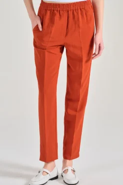 Pantaloni nobu b tessuto rosso