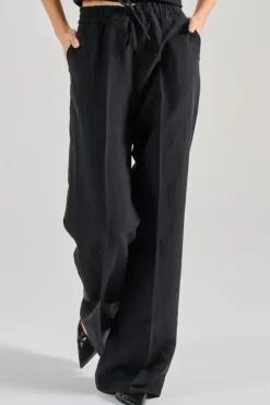 Pantaloni patrizia jog tessuto nero