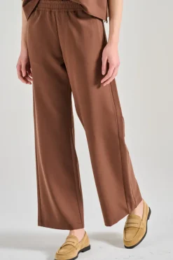 Pantaloni peluche marrone