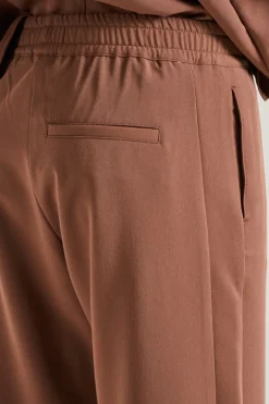 Pantaloni peluche marrone