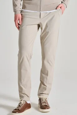 Pantaloni surflex chino cotone bianco