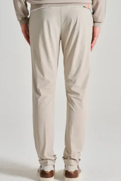 Pantaloni surflex chino cotone bianco