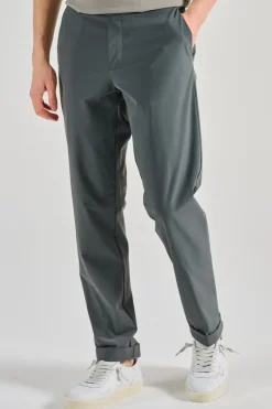 Pantaloni surflex chino tessuto grigio