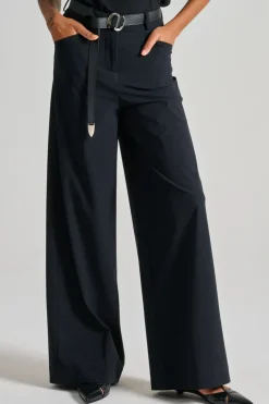 Pantaloni surflex livia tessuto nero