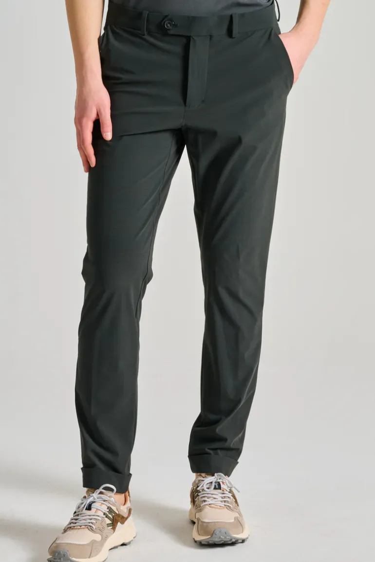 Pantaloni surflex micro chino verde