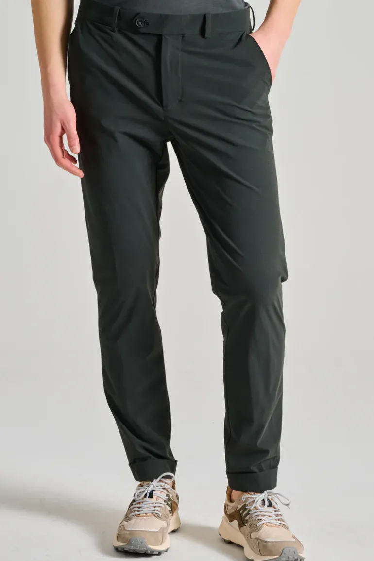 Pantaloni surflex micro chino verde