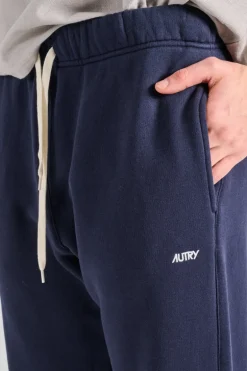 Pantaloni sweatpants main cotone blu