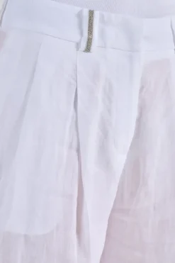 Pantaloni tela leggera bianco