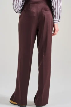 Pantaloni tessuto marrone